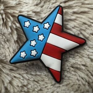American Flag Star Shoe Charm 5/$20
